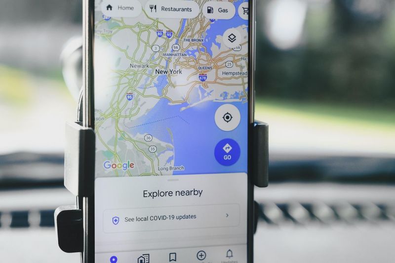 Ilustrasi tampilan Google Maps. (ASPhotohrapy)