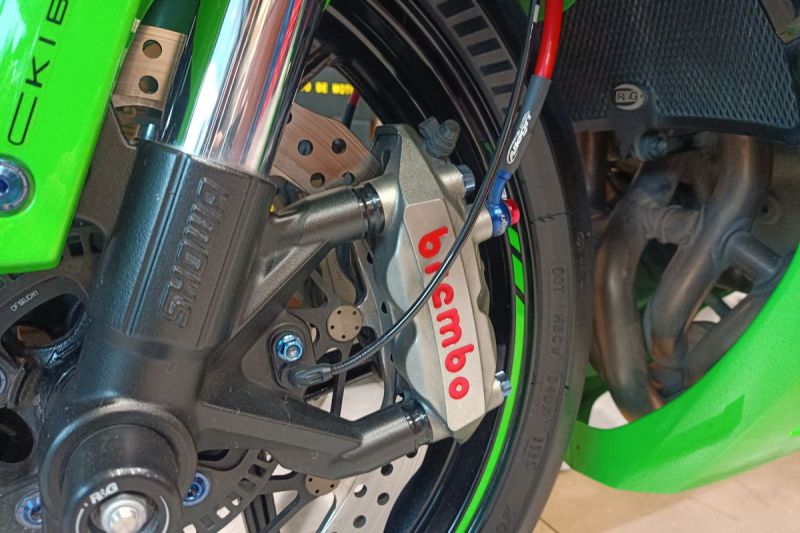 Upgrade sistem pengereman motor di Digioto(KOMPAS.com/FATHAN)