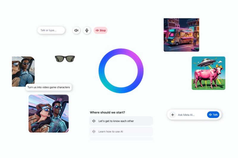 Aplikasi Meta AI standalone bisa di-download di Indonesia.(Meta Newsroom)