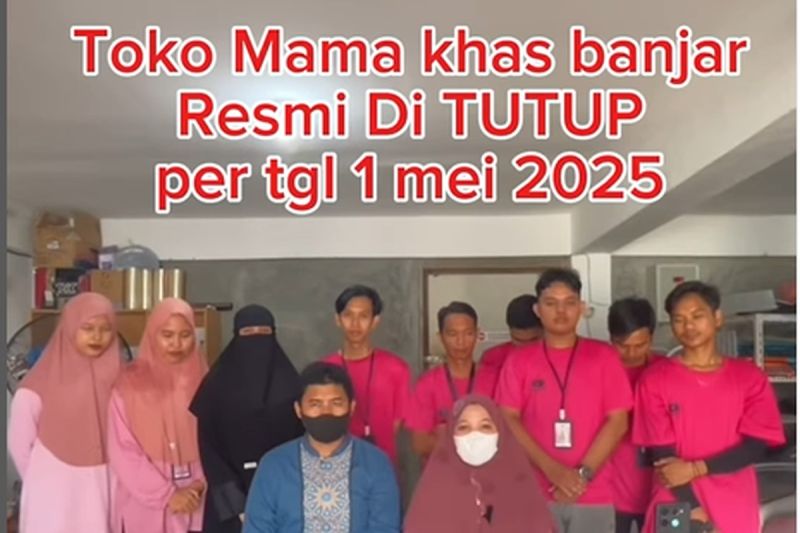 Toko Mama Khas Banjar resmi tutup sejak 1 Mei 2025. (Instagram @mamakhasbanjar)
