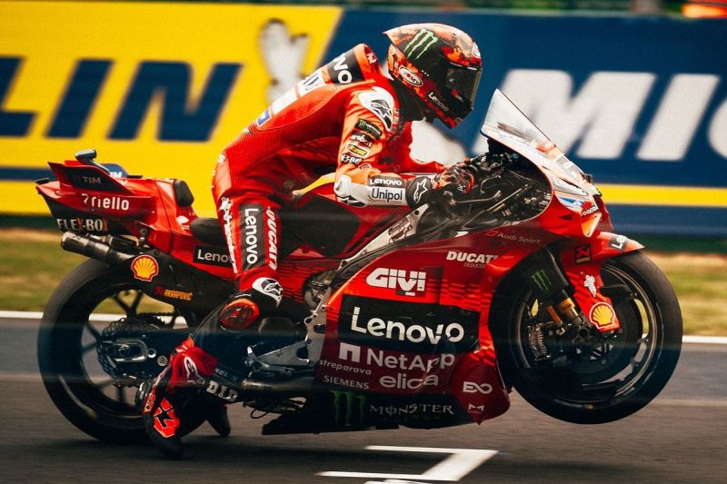 Francesco Bagnaia saat berlaga pada MotoGP Perancis 2025(Dok. Ducati Corse)
