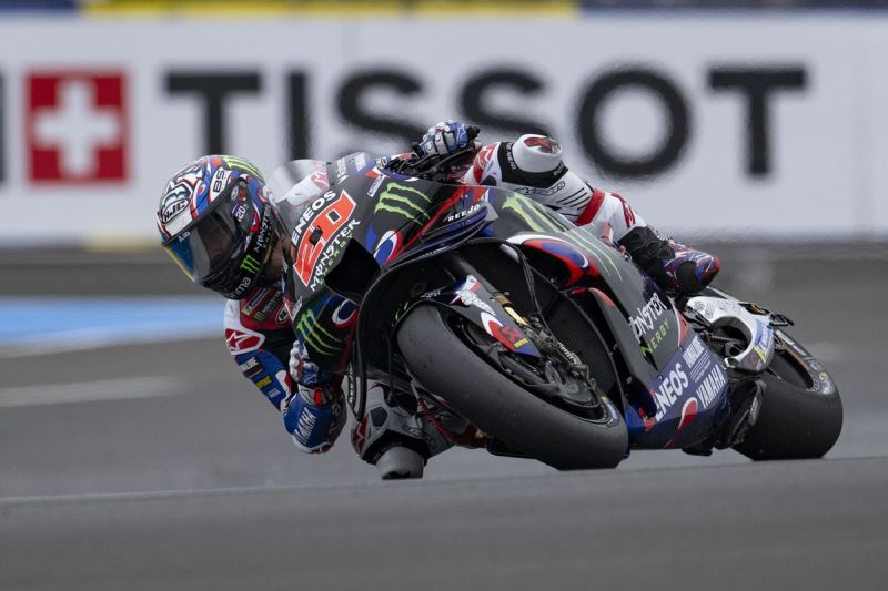 Fabio Quartararo saat berlaga pada MotoGP Perancis 2025(GIGI_SOLDANO)