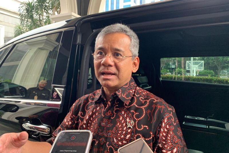 Wakil Menteri Keuangan sekaligus Plh. Direktur Jenderal Anggaran Kementerian Keuangan (Kemenkeu) Suahasil Nazara saat ditemui di kantornya, Jakarta, Jumat (16/5/2025).