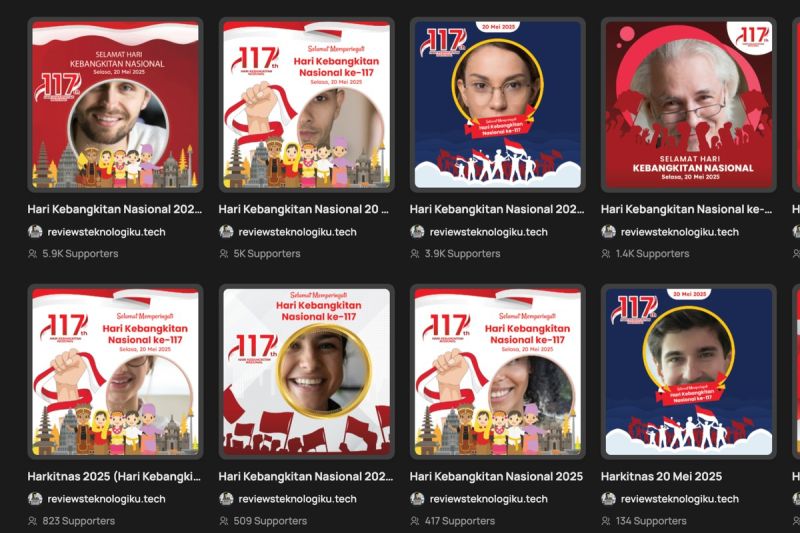 Ilustrasi Twibbon Hari Kebangkitan Nasional 2025(Twibbonize)