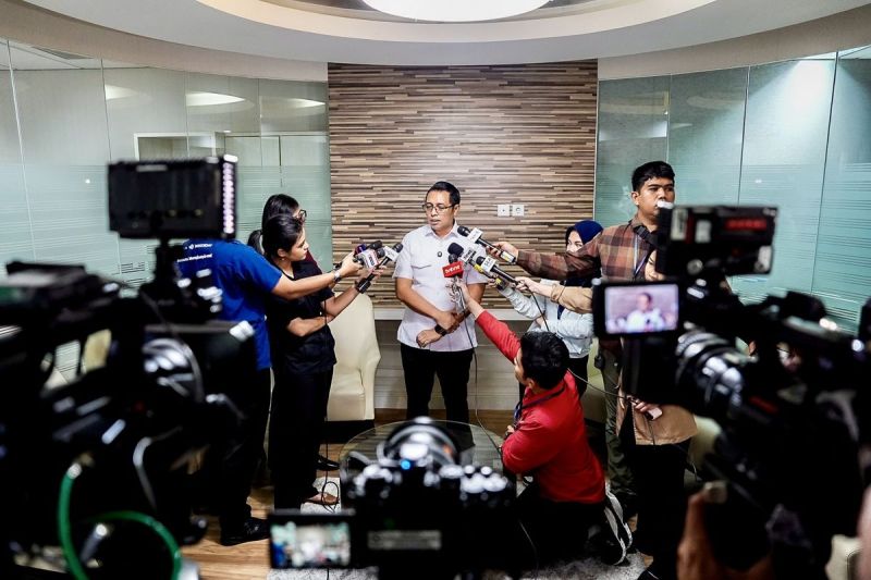 Kepala PCO Hasan Nasbi di Kantor PCO, Jakarta, Senin (19/5/2025).(PCO)