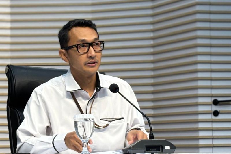 Juru Bicara KPK Budi Prasetyo di Gedung Merah Putih, Jakarta, Senin (19/5/2025).(KOMPAS.com/Haryanti Puspa Sari)