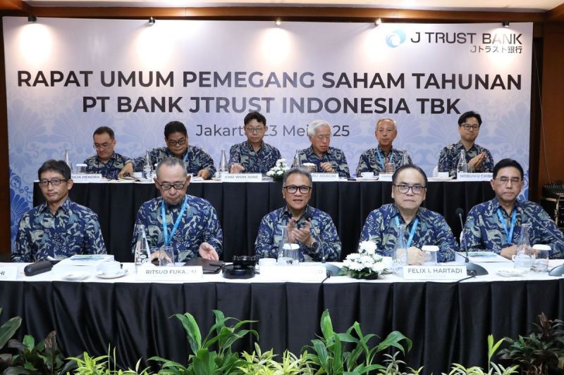 Rapat Umum Pemegang Saham Tahunan (RUPST) PT Bank JTrust Indonesia Tbk (BCIC), Jumat (23/5/2025). (Dok. BCIC)