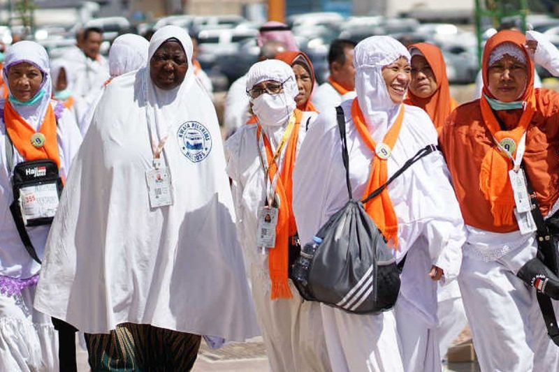Rombongan jemaah haji Indonesia terakhir yang akan bertolak dari Bir Ali menuju Mekkah, Arab Saudi, Minggu (25/5/2025.(Dok. Humas Kementerian Agama)
