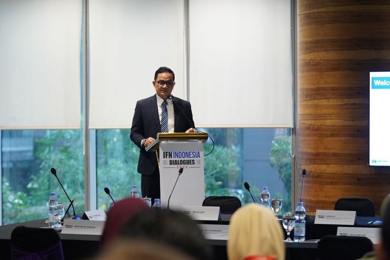 Suasana forum IFN Dialogues 2025 di Jakarta yang mempertemukan pemangku kepentingan industri keuangan syariah dan halal.(DOK. BPKH)