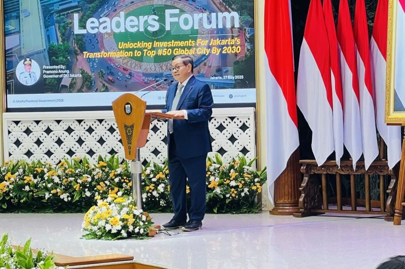 di acara Leaders Forum di Balai Agung, Jakarta Pusat, Selasa (27/5/2025).(Kompas.com/ Ruby Rachmadina)