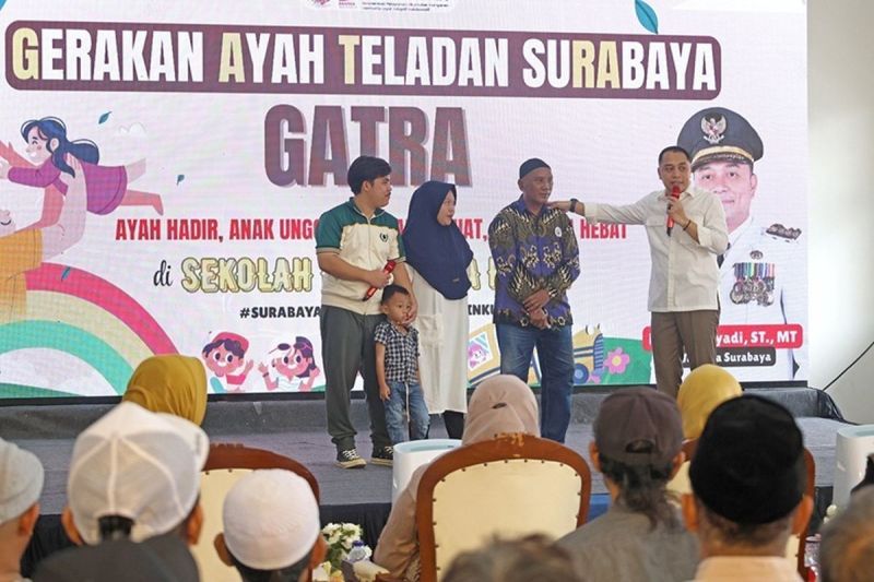 Wali Kota Surabaya Eri Cahyadi secara konsisten mendorong Kota Surabaya menjadi kota ramah anak.(Pemkot Surabaya)