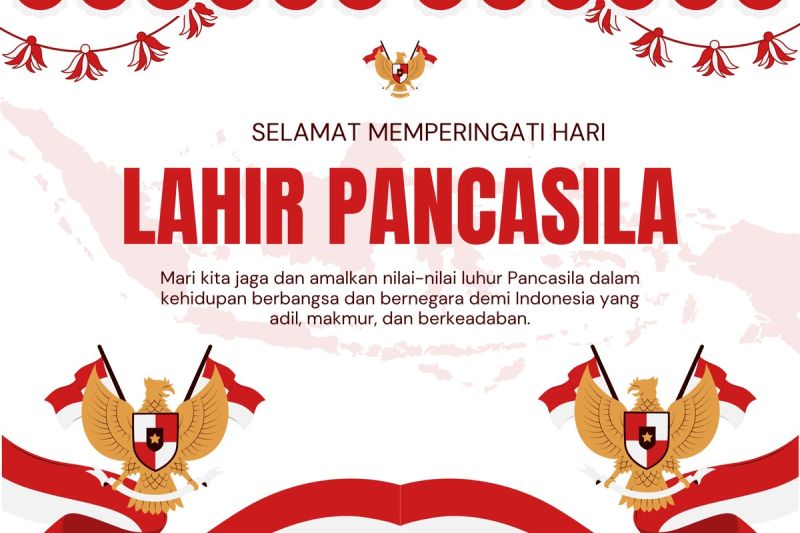 Ilustrasi Hari Lahir Pancasila 1 Juni 2025(Canva.com)