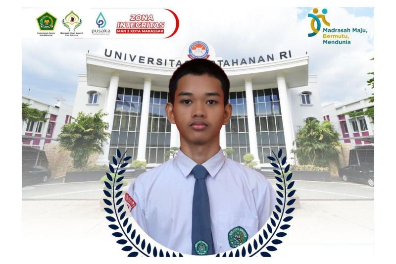 Rahmat, siswa MAN 3 Makassar lolos Kedokteran Unhan(DOK. MAN 2 Makassar)