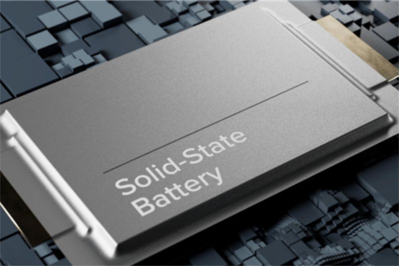 baterai solid-state dengan desain futuristik untuk kendaraan listrik