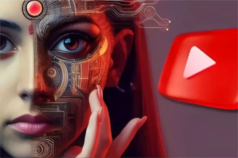 ilustrasi konten deepfake AI yang terdeteksi di platform YouTube