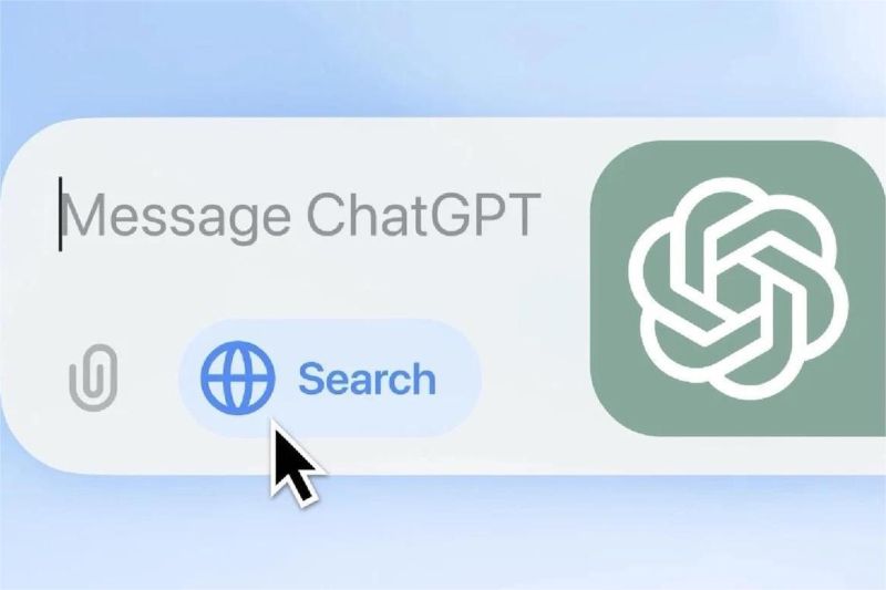 tampilan aplikasi ChatGPT mobile dengan fitur browsing aktif di layar smartphone
