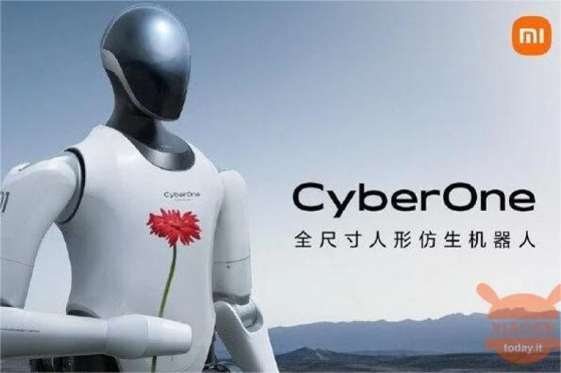 ilustrasi robot humanoid Xiaomi CyberOne sedang berjalan