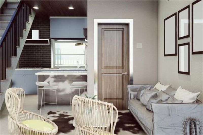 interior rumah kecil minimalis dengan pencahayaan alami dan furnitur multifungsi