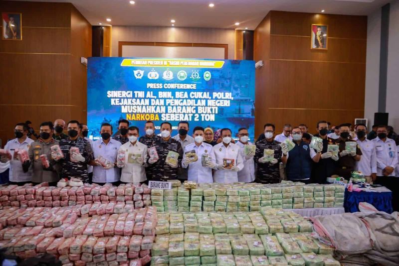 Terbesar dalam Sejarah, 2 Ton Sabu Digagalkan Masuk Indonesia