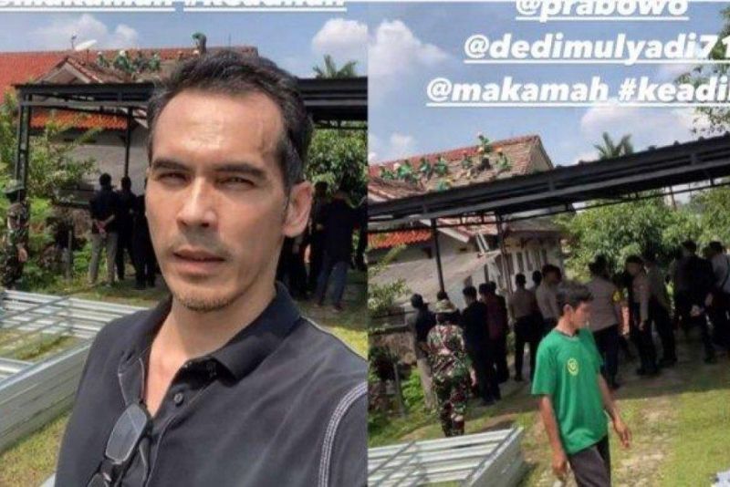 Rumah Atalarik Syah Dibongkar Karena Sengketa Tanah