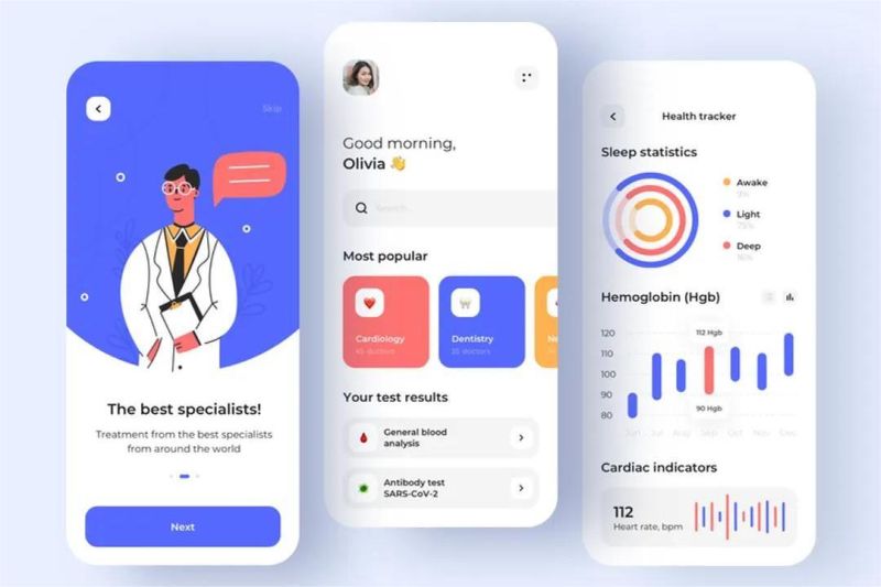 ilustrasi aplikasi kesehatan mental berbasis AI di smartphone