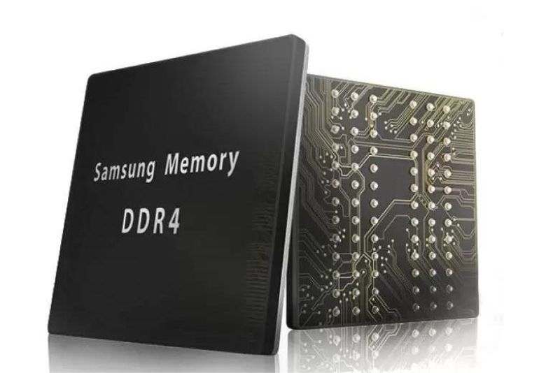 ilustrasi chip RAM Samsung terbaru dengan kecepatan tinggi untuk smartphone