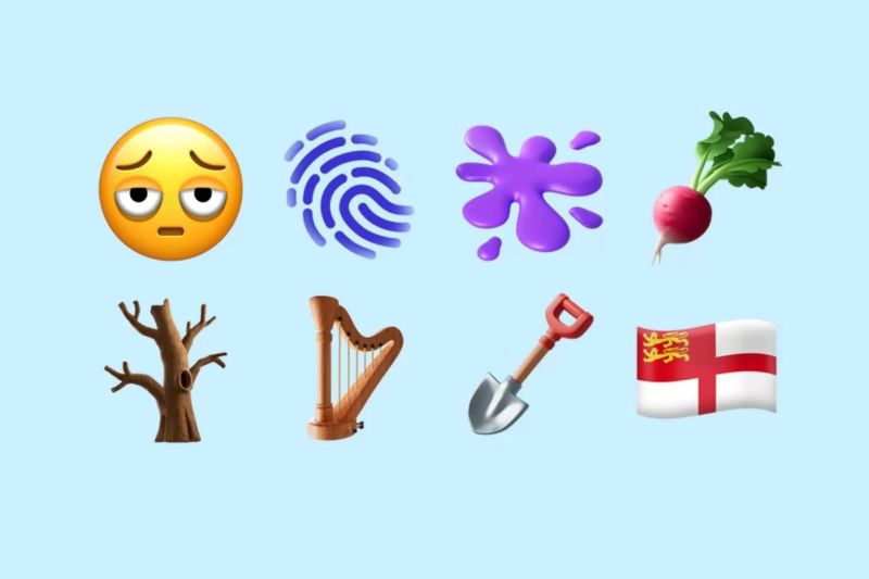 ilustrasi emoji baru iOS 18 dengan ekspresi dan simbol inklusif