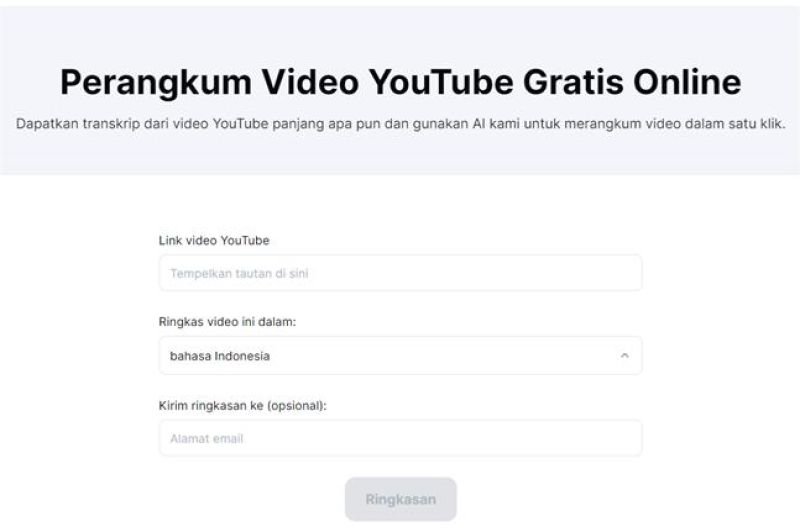ilustrasi fitur AI YouTube menampilkan ringkasan otomatis di bawah video