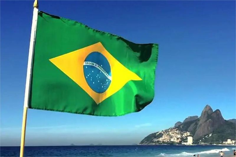 ilustrasi latar bendera Brazil