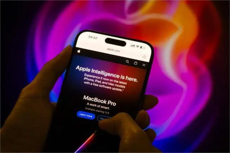 ilustrasi konsep asisten AI baru Apple di iPhone