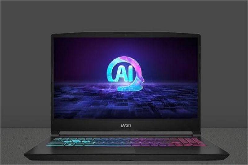 ilustrasi laptop lokal terbaru dengan fitur AI dan desain modern