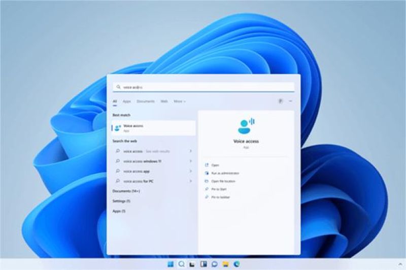 ilustrasi pengguna mengoperasikan Windows dengan perintah suara lewat fitur voice access