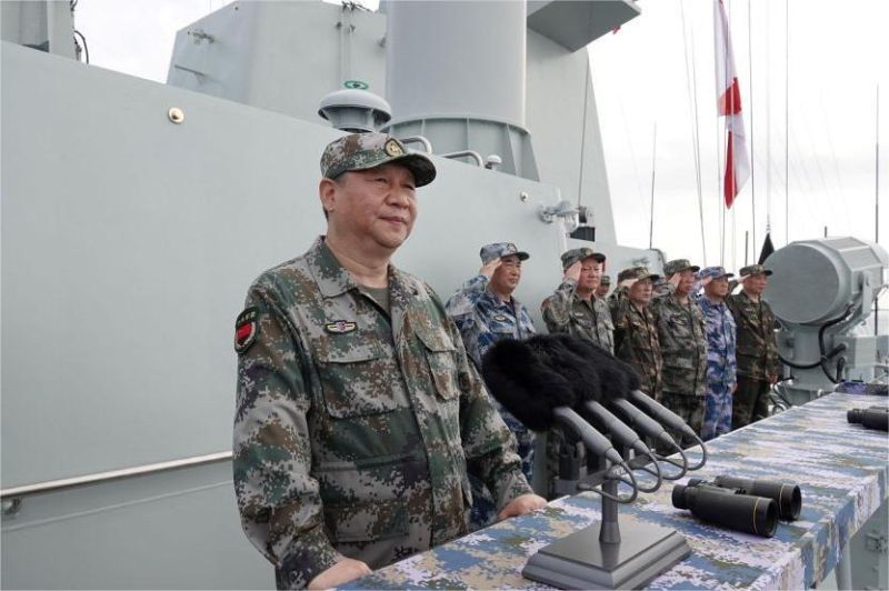 tentara Jepang dalam latihan militer skala besar di kawasan pesisir