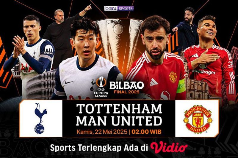 Jadwal siaran langsung final Liga Europa antara Manchester United vs Tottenham (c) Vidio