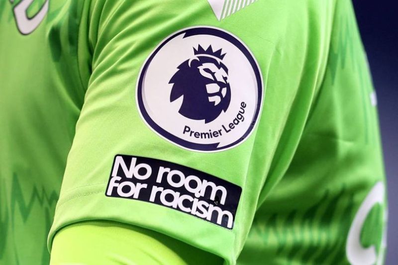 Logo Premier League. (c) Cath Ivill/Pool via AP