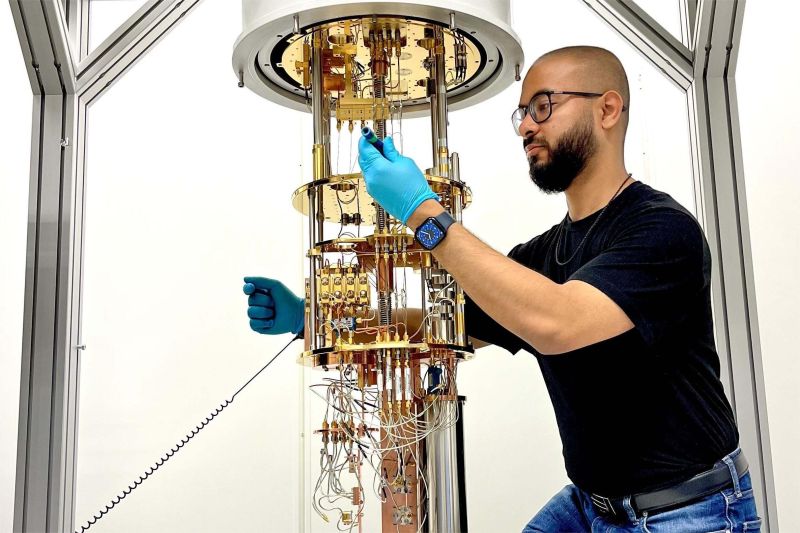 prototipe komputer kuantum dengan sistem pendingin khusus dan qubit aktif