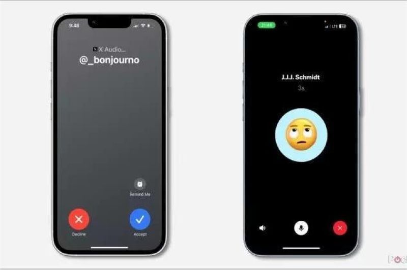 tampilan fitur panggilan video di aplikasi X (Twitter)