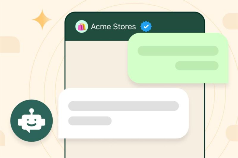 tampilan fitur AI WhatsApp dengan chatbot interaktif dan balasan otomatis
