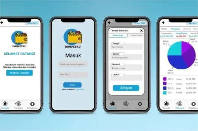 tampilan fitur pelacak pengeluaran otomatis dalam aplikasi dompet digital