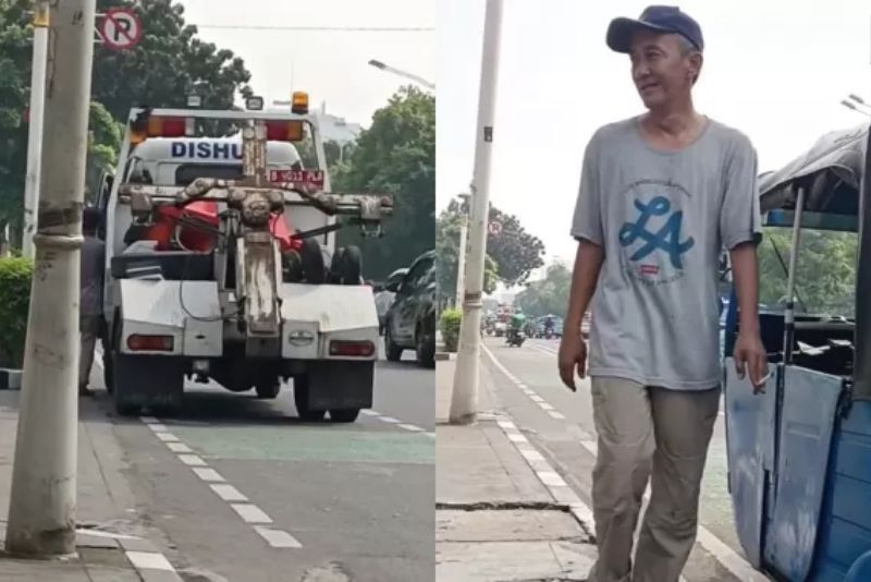 Viral Oknum Dishub DKI Jakarta Palak Sopir Bajaj