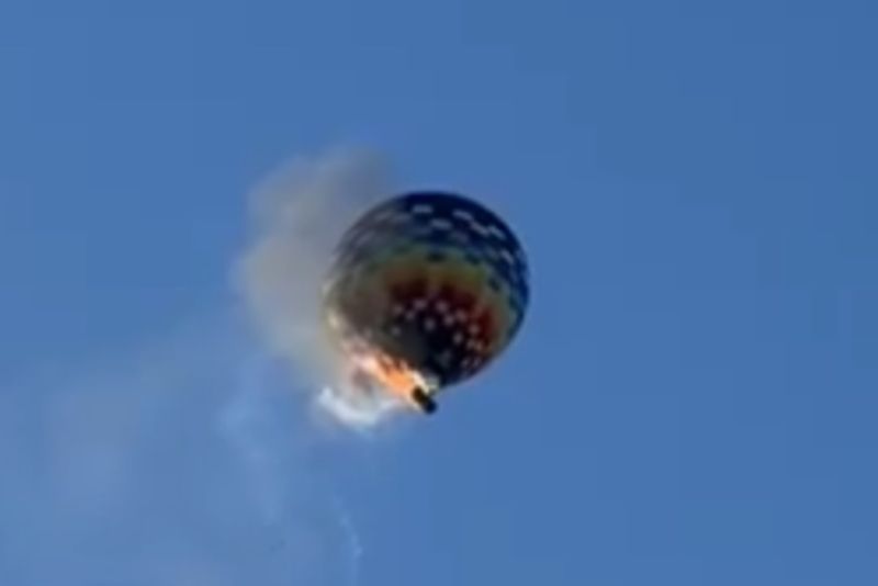 Balon Udara Jatuh di Santa Cararina Brasil, 8 Orang Tewas