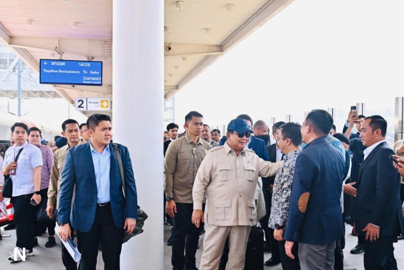 Prabowo Gunakan Kereta Cepat Whoosh untuk Kembali ke Jakarta Usai Kunjungan Bandung