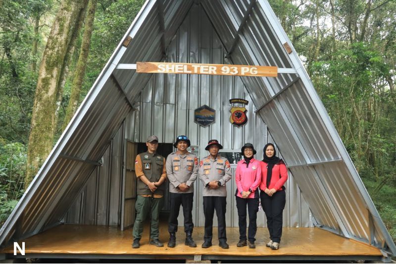 Pembangunan Shelter Khusus di Gunung Ciremai oleh Polda Jabar