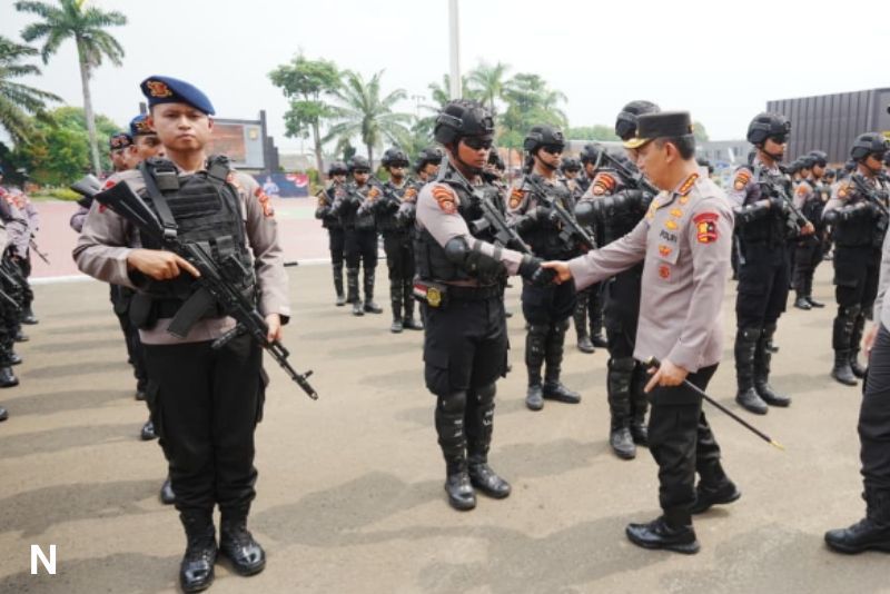 Peresmian Tim Patroli Maung Presisi dan Pemantauan Pendistribusian Pangan Murah oleh Kapolri
