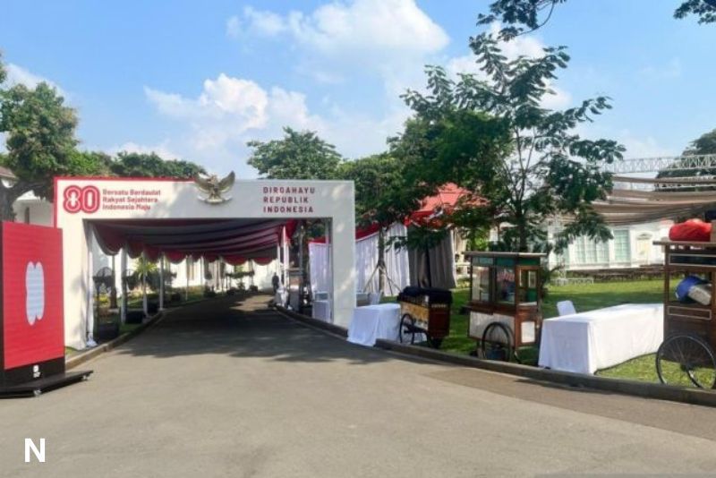 Gerobak UMKM dan Mobil Kepresidenan Ramaikan Istana Jelang HUT ke-80 RI