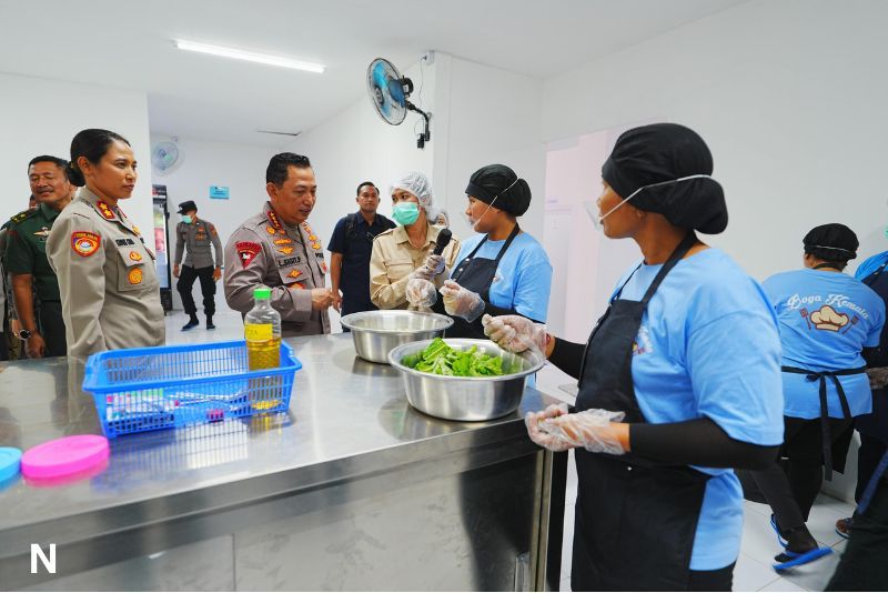 Dapur MBG Polres Jembrana Resmi Beroperasi, Layani Tujuh Sekolah di Bali