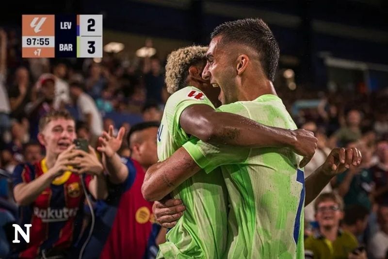 Barcelona Balikkan Keadaan, Taklukkan Levante 3-2 Lewat Drama Menit Akhir