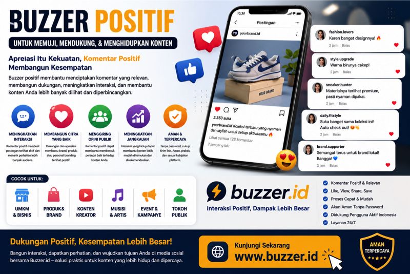 Buzzer Positif: Strategi Membangun Dukungan, Apresiasi, dan Percakapan di Media Sosial
