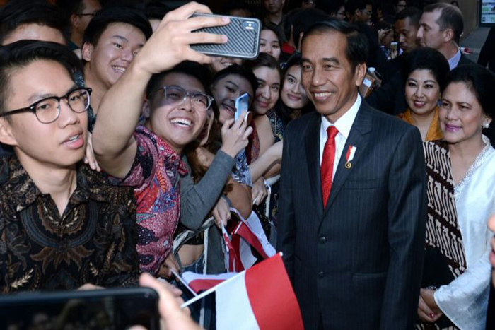 Jokowi Disambut Dengan Antusias Oleh WNI di Australia
