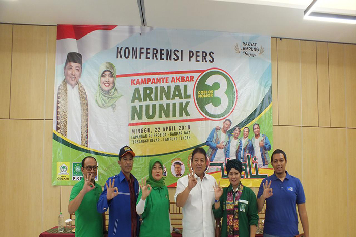 Pasangan Arinal-Nunik Mengajak Masyarakat Ikut Serta Mewujudukan Lampung Berjaya